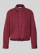s.Oliver RED LABEL Boxy Fit Cordbluse aus Baumwoll-Viskose-Mix in Bord...