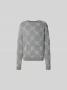 DAILY PAPER Pullover mit gerippten Abschlüssen in Mittelgrau, Größe L