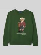 Polo Ralph Lauren Teens Sweatshirt mit Motiv in Gruen, Größe M