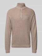 Jack & Jones Strickpullover mit Reißverschluss Modell 'KAITO' in Offwh...