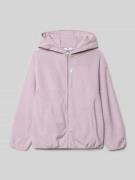 CHAMPION Sweatjacke mit Kapuze und Eingrifftaschen in Flieder, Größe 1...