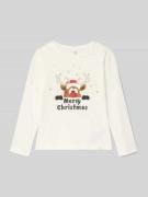 Only Regular Fit Weihnachtsshirt aus reiner Baumwolle Modell 'XMAS LIF...