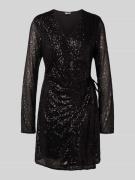 mbyM Minikleid mit Paillettenbesatz Modell 'Kilara' in Black, Größe L