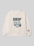 Mango Sweatshirt mit Motiv-Print Modell 'bertoii' in Hellgrau Melange,...