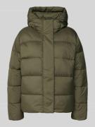 Tommy Hilfiger Slim Fit Daunenjacke mit Logo-Applikation in Oliv, Größ...