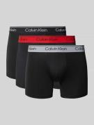 Calvin Klein Underwear Trunks mit elastischem Bund im 3er-Pack in Blac...
