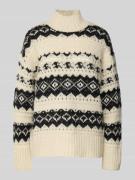 Vero Moda Regular Fit Strickpullover mit Mock Neck Modell 'AMPLE' in O...