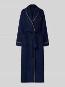 Lauren Ralph Lauren Bademantel mit Reverskragen in Dunkelblau, Größe S