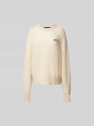 ROTATE Pullover in Strick-Optik in Beige, Größe 40