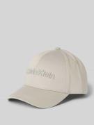 CK Calvin Klein Basecap mit Label-Stitching in Hellgrau, Größe 1