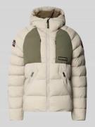 Napapijri Regular Fit Steppjacke mit Logo-Patch Modell 'MOESA' in Hell...