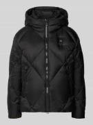 Blauer Usa Daunenjacke mit Kapuze Modell 'LAMARTINE' in Black, Größe X...