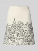 Marc Cain Minirock im Allover-Look in Sand, Größe 36