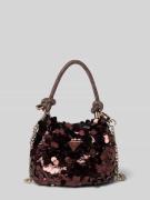 Guess Handtasche mit Label-Detail in Bordeaux, Größe 1