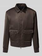 BOSS Regular Fit Bomberjacke mit Baumwoll-Anteil - BECKHAM x BOSS in D...