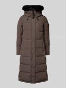 khujo Steppmantel mit Label-Details in Anthrazit, Größe L