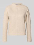 OPUS Sweatshirt mit Stehkragen Modell 'Sinzi' in Beige, Größe 36