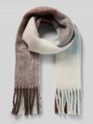 Tom Tailor Denim Schal mit langen Fransen in Hellbraun Melange, Größe ...