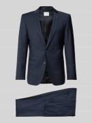 Roy Robson Extra Slim Anzug aus Woll-Mix in unifarbenem Design in Mari...