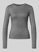Vila Slim Fit Longsleeve aus Viskose-Mix Modell 'Eleinas' in Black, Gr...