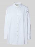 Milano Italy Relaxed Fit Hemdbluse mit Manschetten in Offwhite, Größe ...