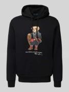 Polo Ralph Lauren Hoodie mit Motiv-Print in Black, Größe L