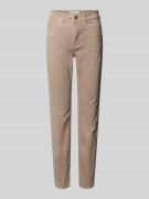 Marc O'Polo Slim Fit Samthose aus Baumwoll-Mix Modell 'ALKEA' in Stein...