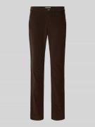Brax Stoffhose mit Eingrifftaschen Modell 'MARY' in Schoko, Größe 36K