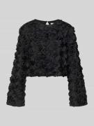 Gestuz Cropped Blusenshirt mit Rundhalsausschnitt Modell 'ingrid' in B...