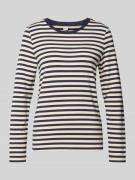 Brax Longsleeve mit Rundhalsausschnitt Modell 'CARINA' in Dunkelblau, ...