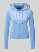 Juicy Couture Sweatjacke mit Logo-Stitching Modell 'ROBERTSON' in Hell...
