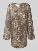 Noisy May Minikleid mit Paillettenbesatz Modell 'JESSY' in Hellbraun M...