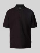 ARMANI EXCHANGE Regular Fit Poloshirt mit Knopfleiste in Black, Größe ...