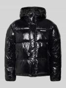 REVIEW Steppjacke mit Label-Detail in Black, Größe XL