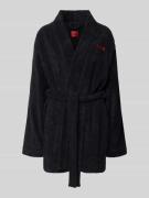 HUGO Regular Fit Bademantel aus Baumwoll-Frottee Modell 'EOSP' in Blac...