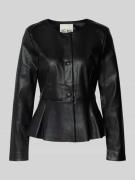 ICHI Blazer mit Druckknopfleiste Modell 'ZOMA' in Black, Größe L