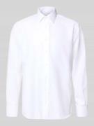 ETERNA Modern Fit Businesshemd mit Knopfleiste in Weiss, Größe 39