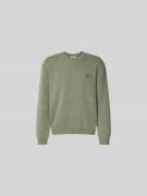 MAISON KITSUNÉ Pullover mit Label-Stitching in Beige, Größe L