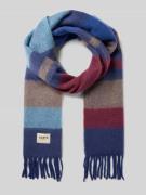 Barts Schal mit Fransen Modell 'Eluzabeth' in Dunkelblau, Größe 1