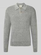 Redefined Rebel Strickpullover mit Polokragen Modell 'NIXON' in Hellgr...