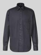 ETERNA Comfort Fit Businesshemd mit Knopfleiste in Anthrazit, Größe 40
