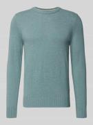 Marc O'Polo Regular Fit Strickpullover aus Woll-Mix in Eisblau, Größe ...