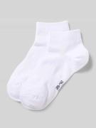 Snocks Socken mit Strukturmuster Modell 'Quarter' im 2er-Pack in Weiss...