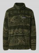 COLUMBIA Sweatshirt aus Teddyfell in Oliv, Größe M