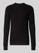 Jack & Jones Strickpullover mit gerippten Abschlüssen Modell 'LINK' in...
