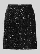 Vila High Waist Minirock mit Pailletten Modell 'FAITH' in Black, Größe...