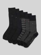 Tommy Hilfiger Socken aus Baumwoll-Mix im 6er-Pack in Black, Größe 39-...