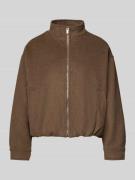 Neo Noir Bomberjacke mit Stehkragen Modell 'Florine' in Hellbraun, Grö...