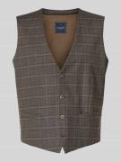 Christian Berg Men Regular Fit Weste mit Eingrifftaschen in Mittelbrau...