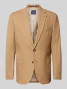 Christian Berg Men 2-Knopf-Sakko mit Reverskragen in Sand, Größe 25